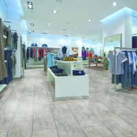 Interior of shopping mall